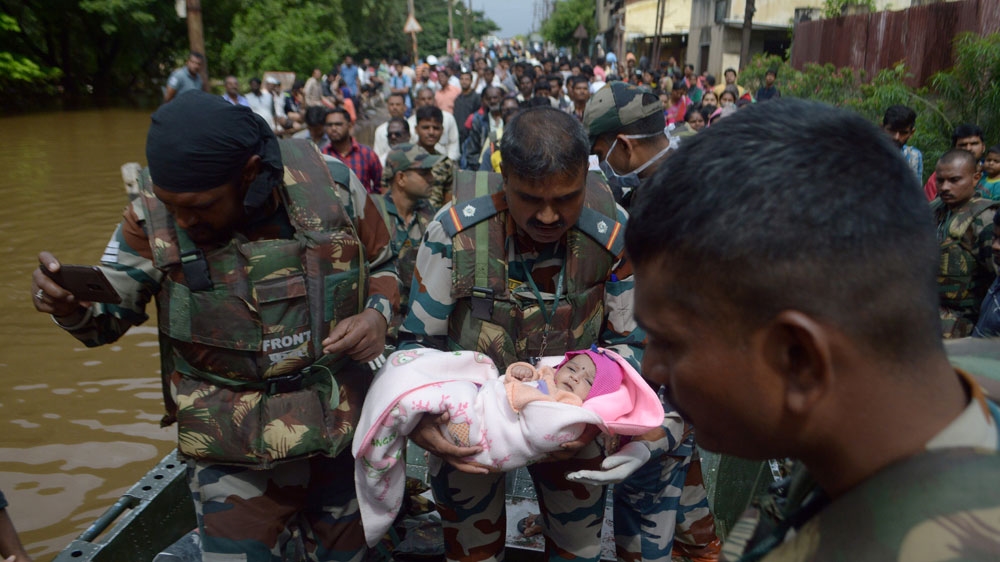 India deployed the army to work with the local emergency personnel for search, rescue and relief operations