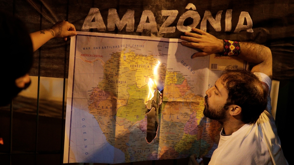 AMazon fire protests