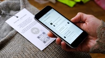 Using a QR code Provenance can track the journey of raw alpaca fleece from the farm to the finished garment