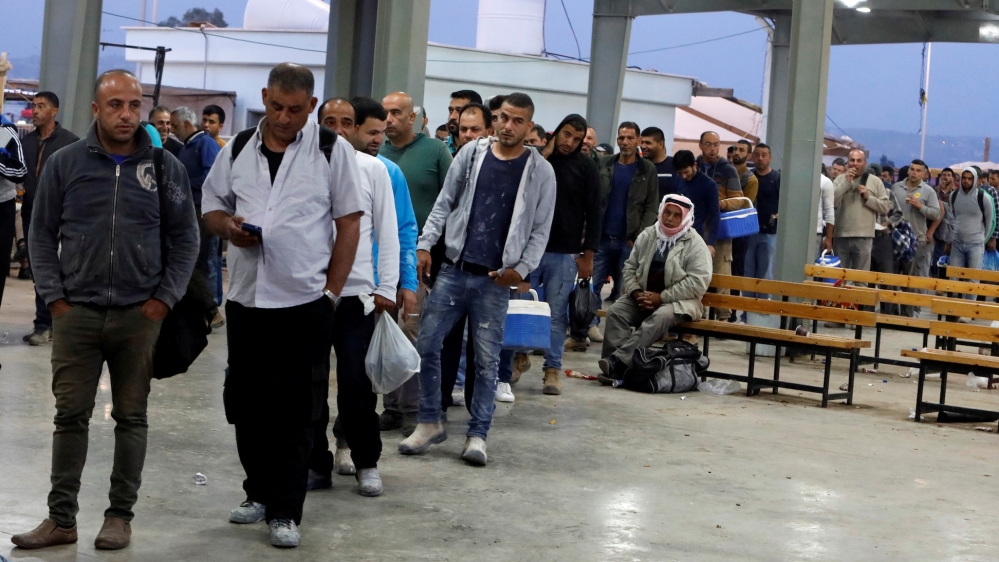 Palestinian workers - reuters
