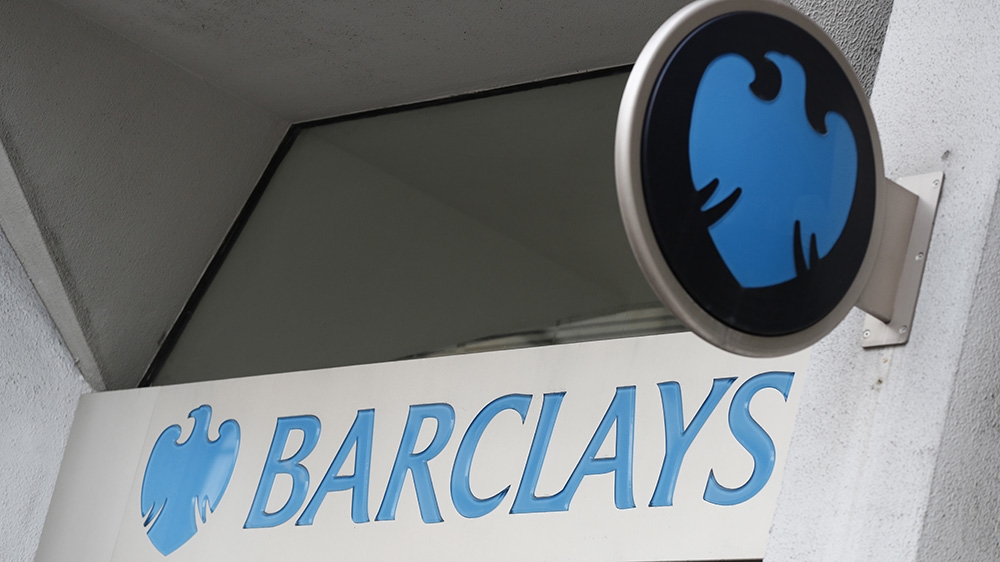 Barclays Bank signage in London