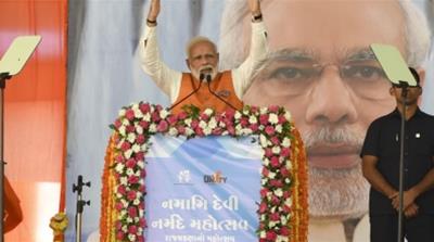 Prime Minister Modi visited the Sardar Sarovar Dam site on his 69th birthday