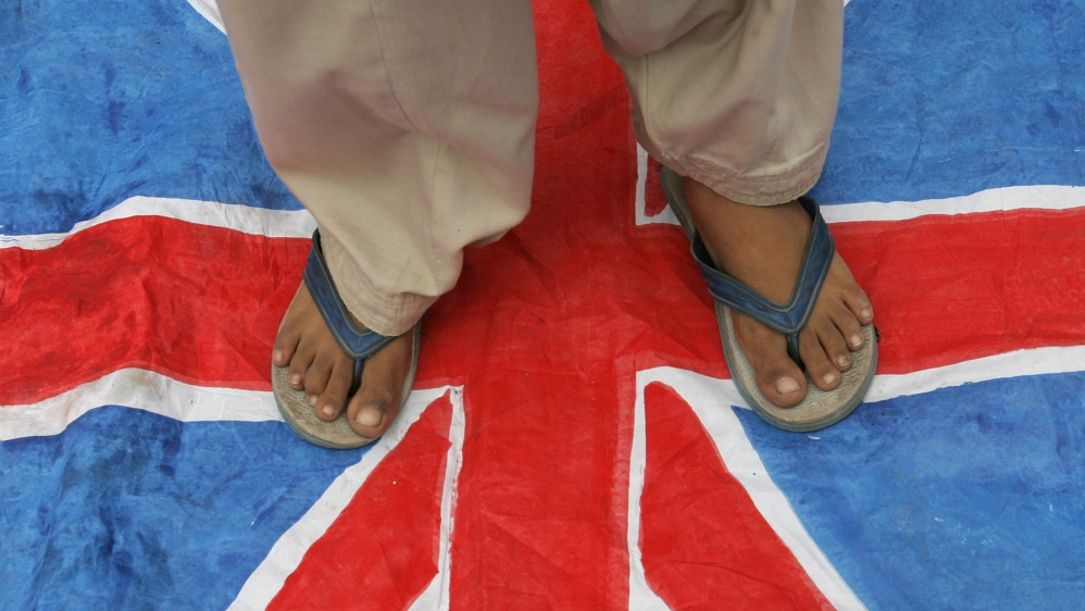 Union Jack protest