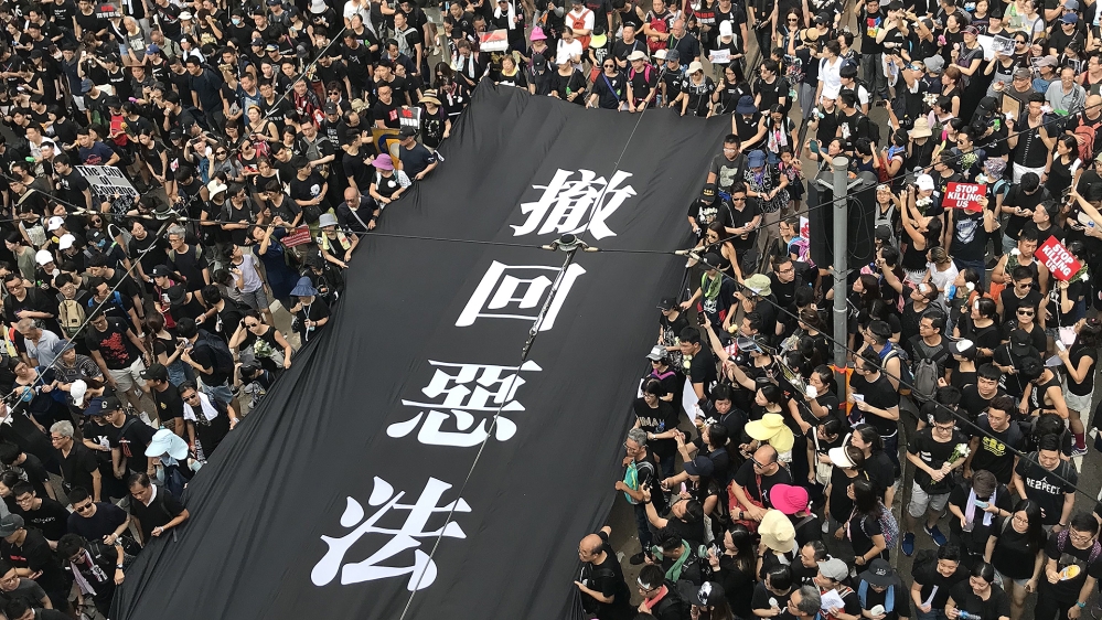 Protests began in opposition to plans to amend Hong Kong’s extradition law with mainland China