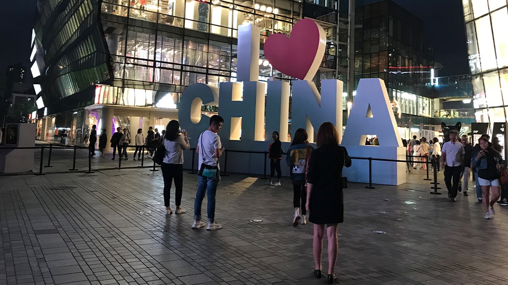 China parade preps