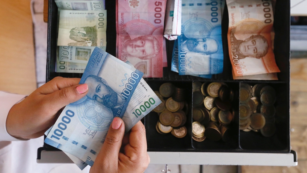 Chilean banknotes Peso