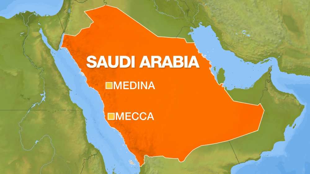 saudi arabia mecca medina map