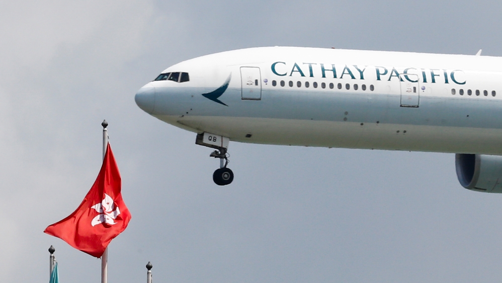 Hong Kong-based Cathay Pacific has had to defer delivery of some new planes as it struggles with a plunge in visitor arrivals to the city due to months of pro-democracy protests