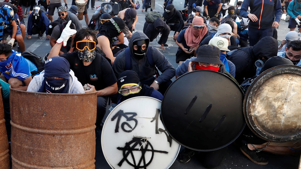 Almost 2,400 people have been injured in the protests, which have been raging for one month