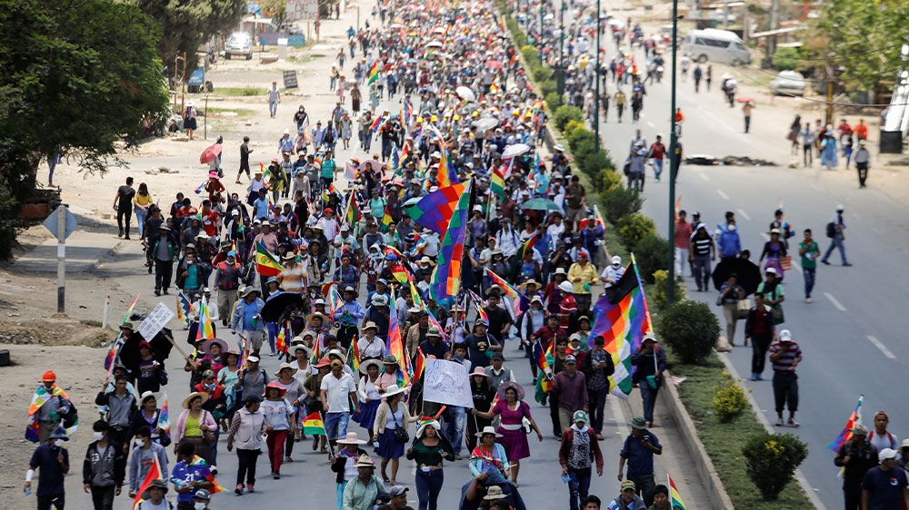Morales protest