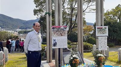 Inosuke Hayasaki, 88, who survived the explosion of the atomic bomb on Nagasaki says the pope’s visit is an indication of how peaceful Japan has become.