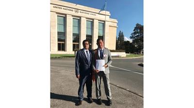 Ro Nay San and Maung Zarni at the UN