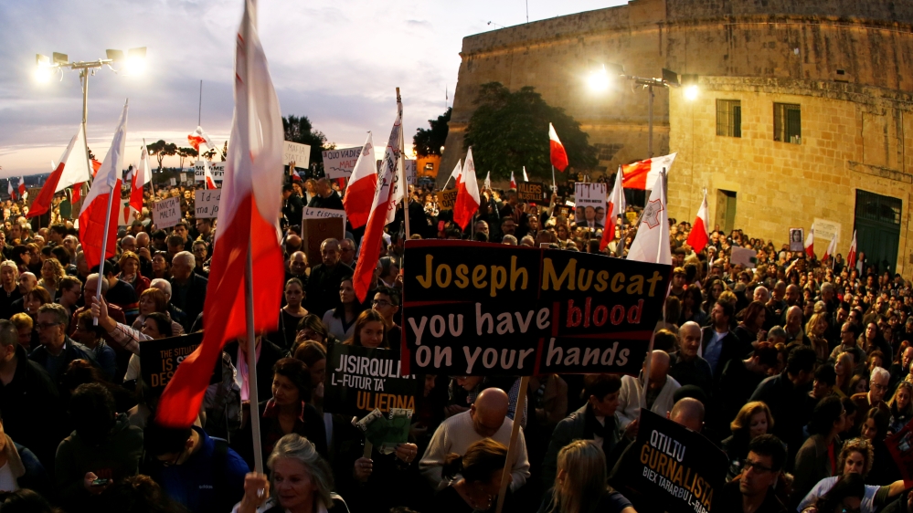 National protest calling on Malta''s PM Joseph Muscat to resign immediately and face prosecution, in light of revelations on the assassination of journalist Daphne Caruana Galizia