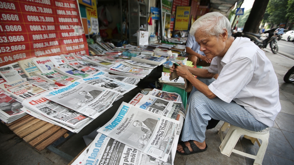 Reporters Without Borders ranks Vietnam near the bottom of its 2019 World Press Freedom Index at 176 out of 180 countries listed