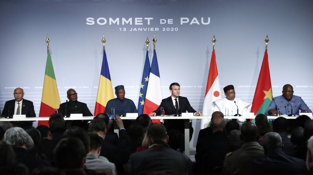 France''s President Emmanuel Macron delivers a news conference as part of the G5 summit in Pau