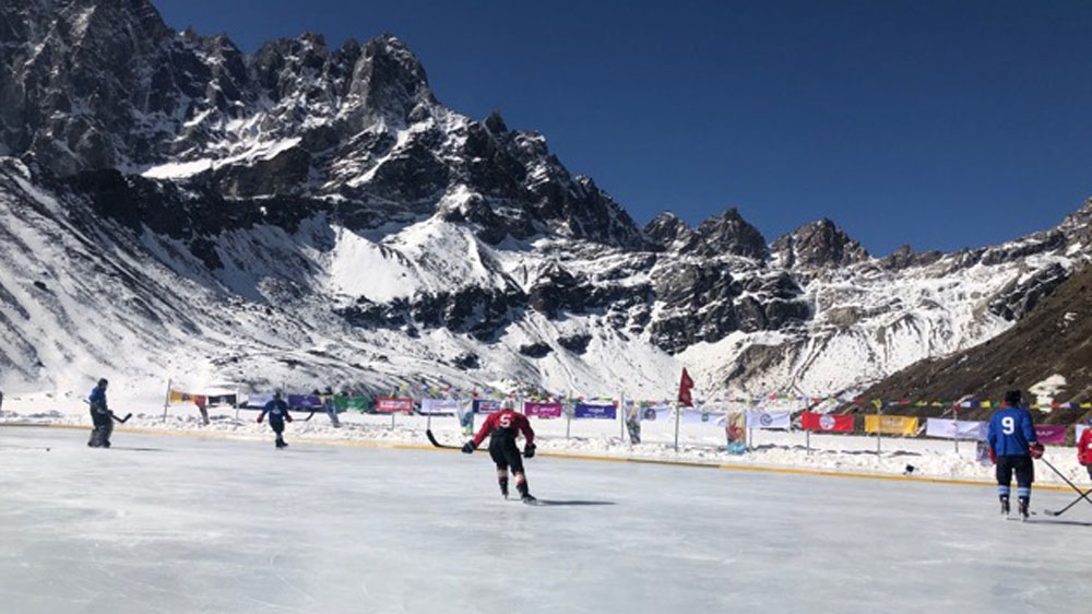 It was perhaps the highest point where such a sporting event was ever held