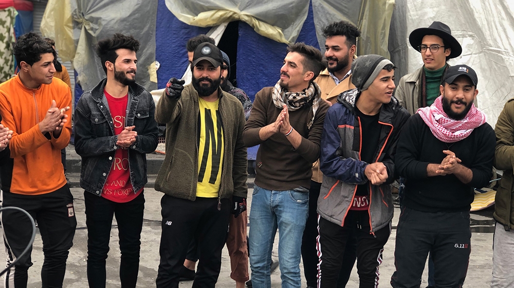 Iraqi students  [Linah Alsaafin/Al Jazeera]