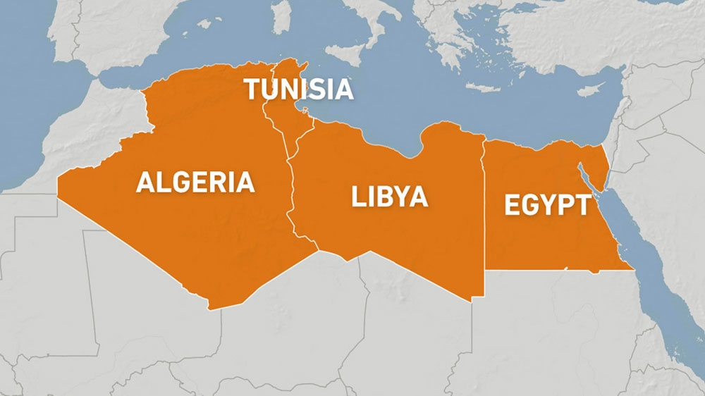 North Africa map 
