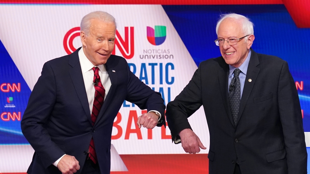 Biden Sanders Reuters