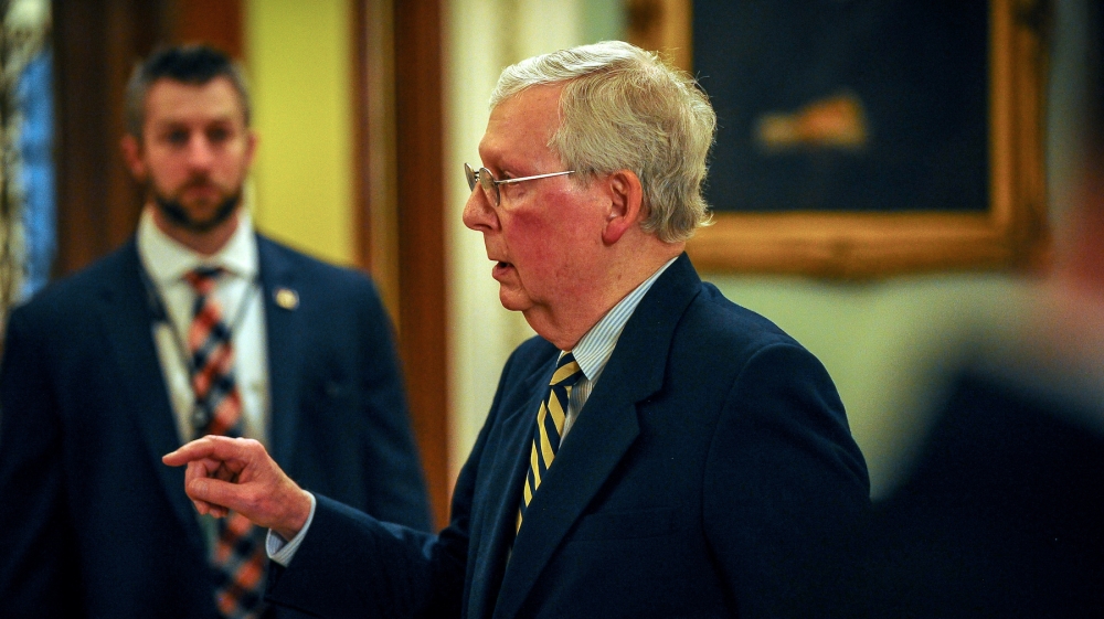 US Senate Majority Leader Mitch McConnell