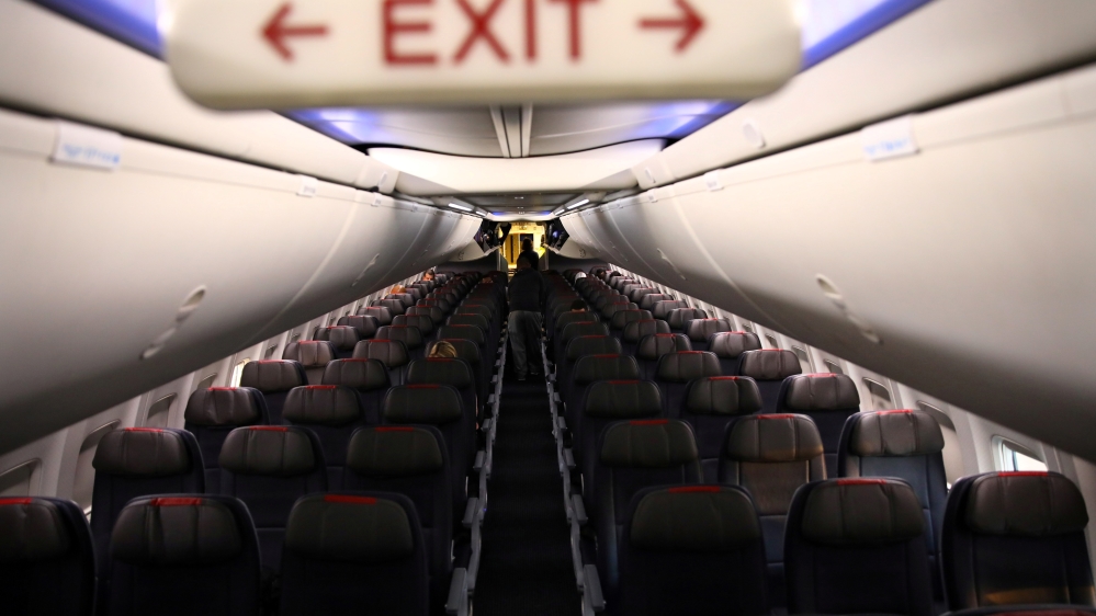 Empty plane