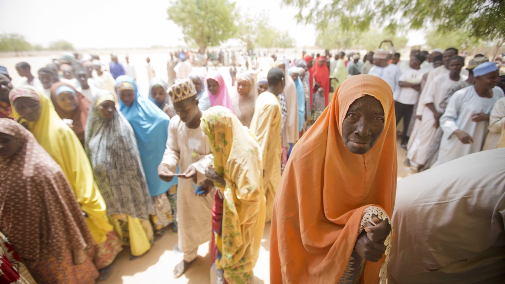 An elderly Nigerian woman