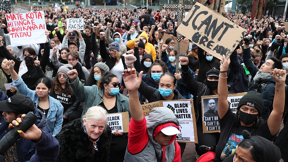 New Zealand protesters 