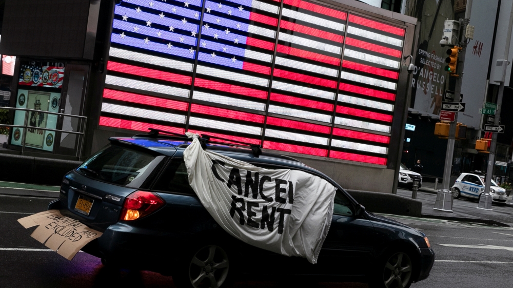 Rent protest