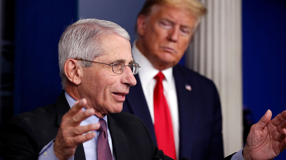 Fauci Trump