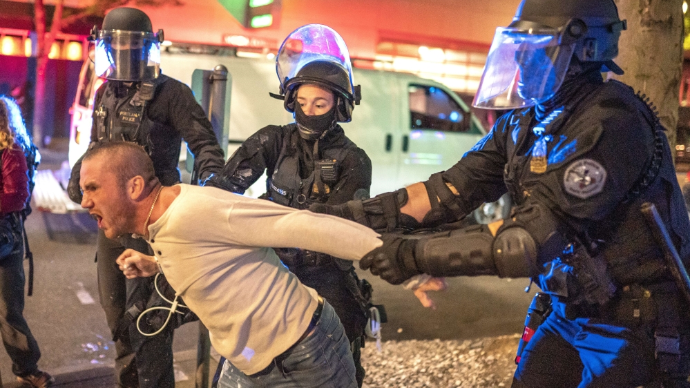 Police said it was unclear if the shooting was linked to clashes between rival groups of protesters