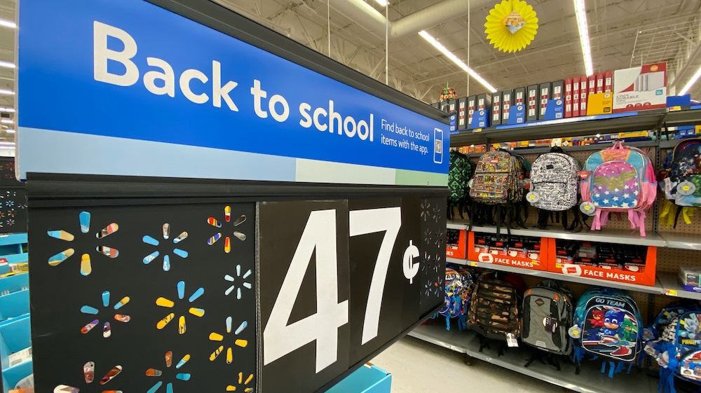 Walmart back to school
