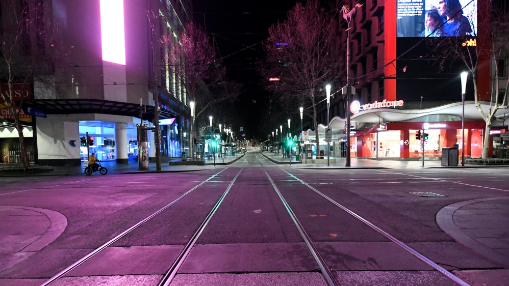 Melbourne under curfew