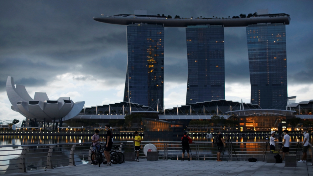 Singapore skyline economy