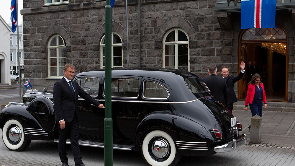 Iceland President Johannesson