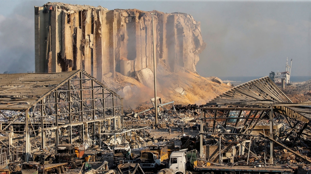 A general view shows the damage at the site of Tuesday''s blast in Beirut''s port area, Lebanon August 5, 2020. REUTERS/Mohamed Azakir TPX IMAGES OF THE DAY