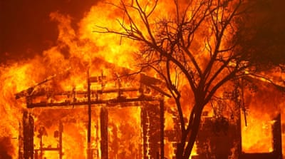 LNU Lighting Complex Fire rages on the outskirts of Vacaville