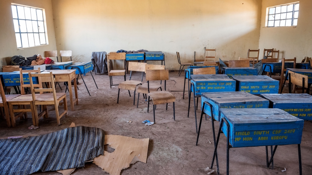 A school in Isiolo. The Kenyan government faces a difficult dilemma in reopening schools as most public schools do not have running water