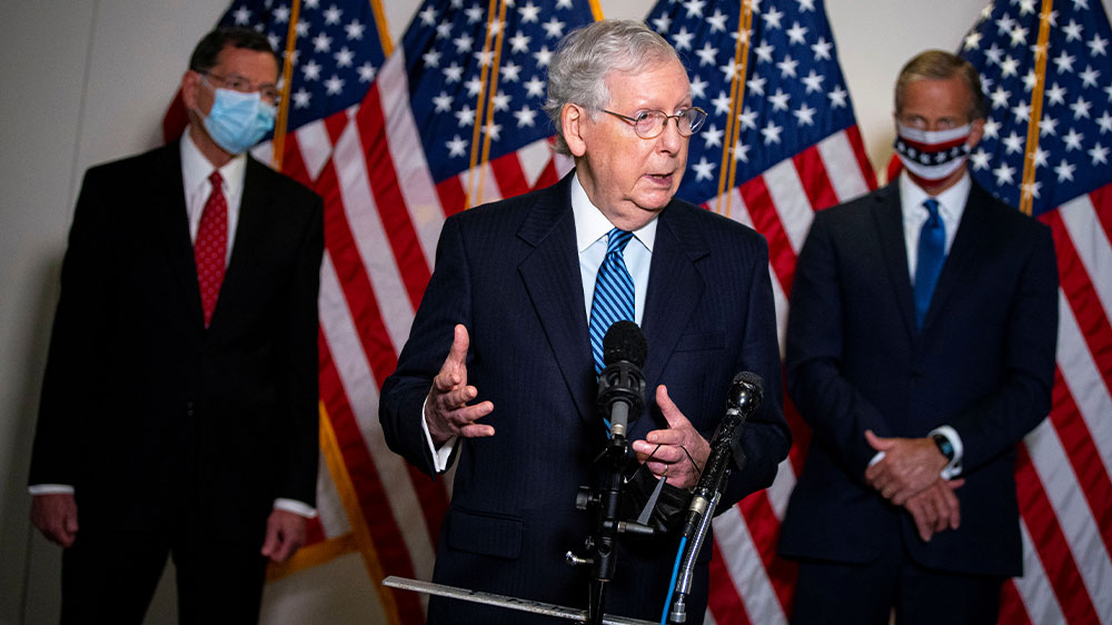 Republican Party leaders, such as Senate Majority Leader Mitch McConnell, have said they intend to push through Trump’s nominee for the US Supreme Court