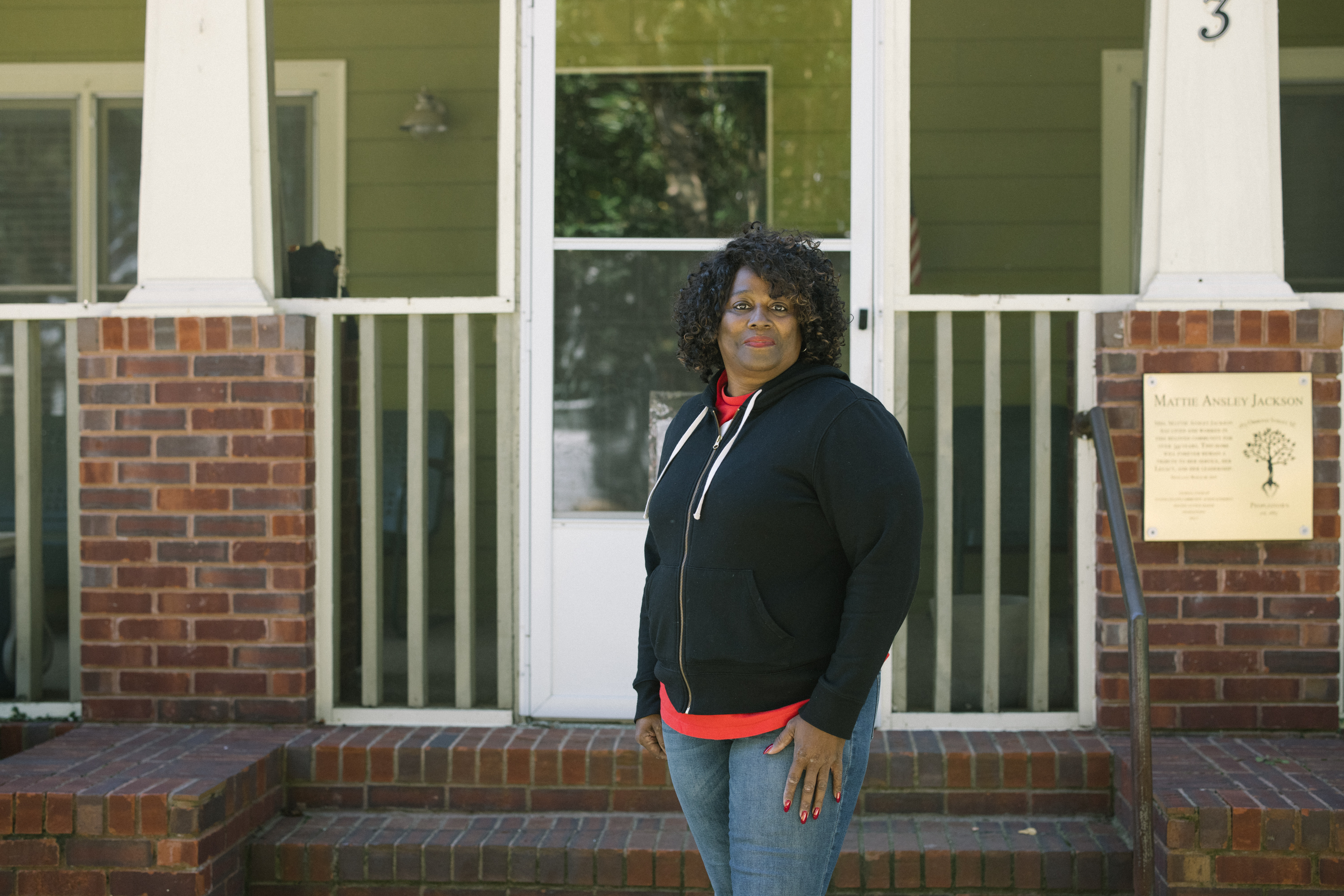 Sheryl Calhoun remembers how the neighbourhood children used to sit on her mother’s stoop but says that sense of community has gone now