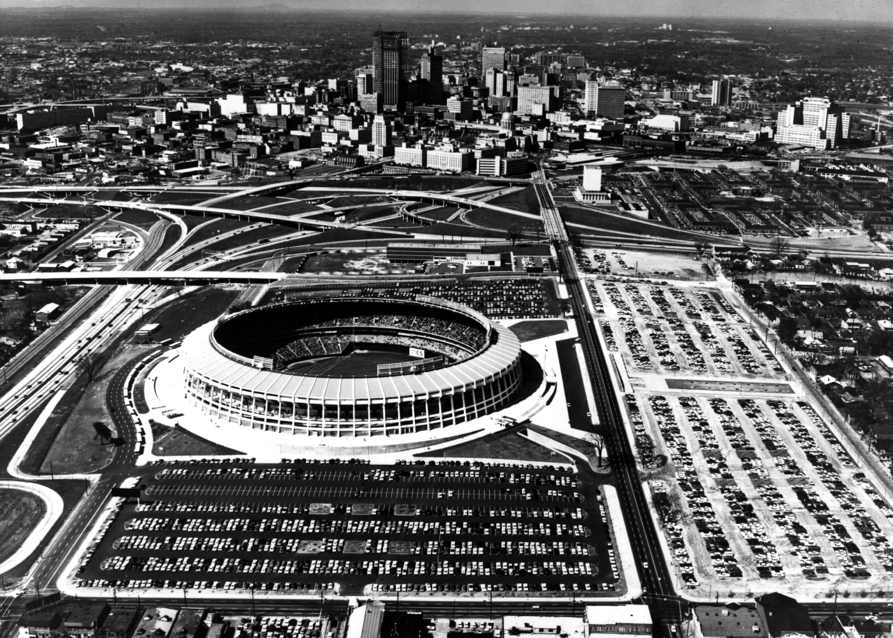 The Atlanta Stadium in 1966