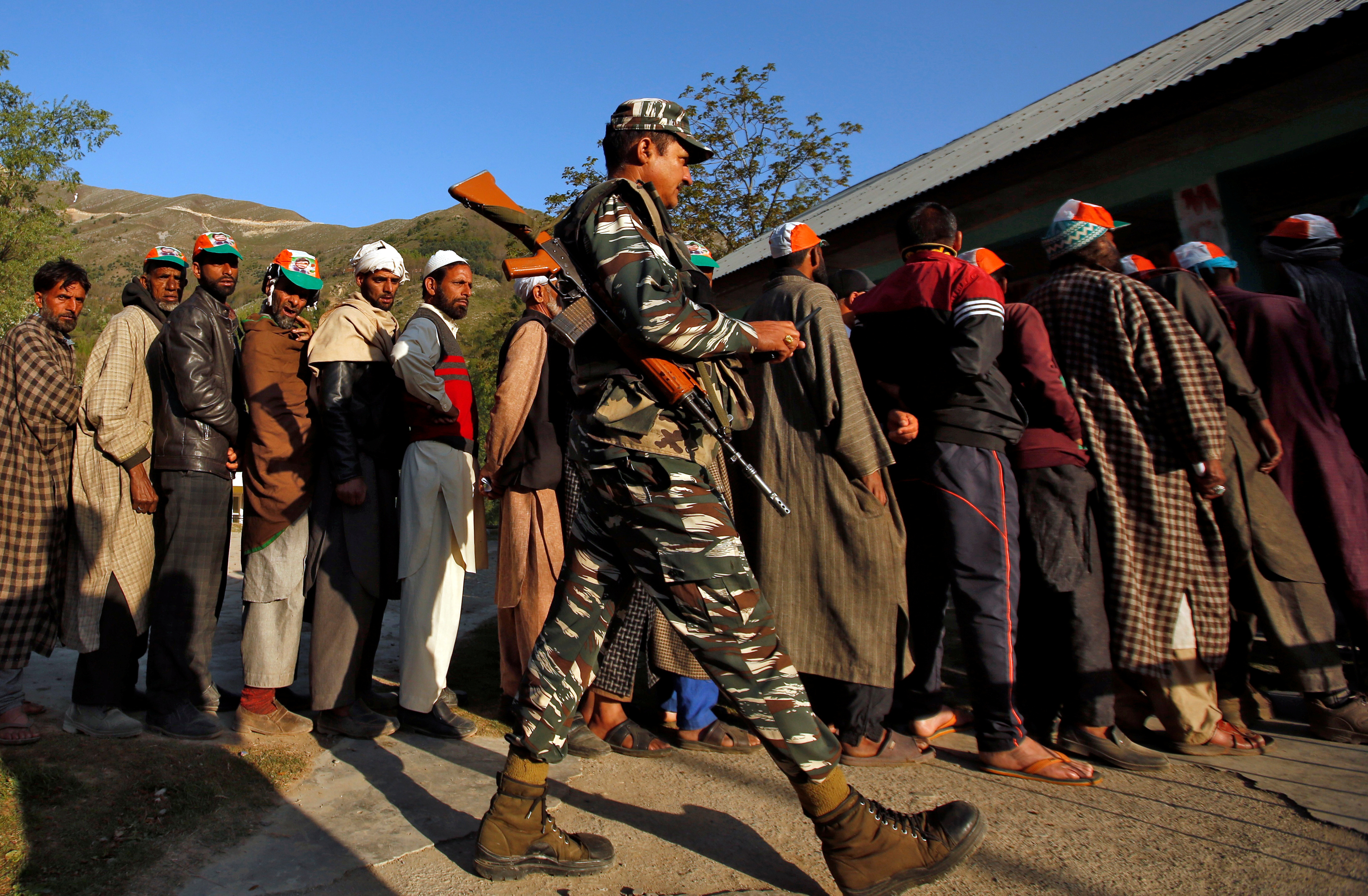 India Kashmir election map