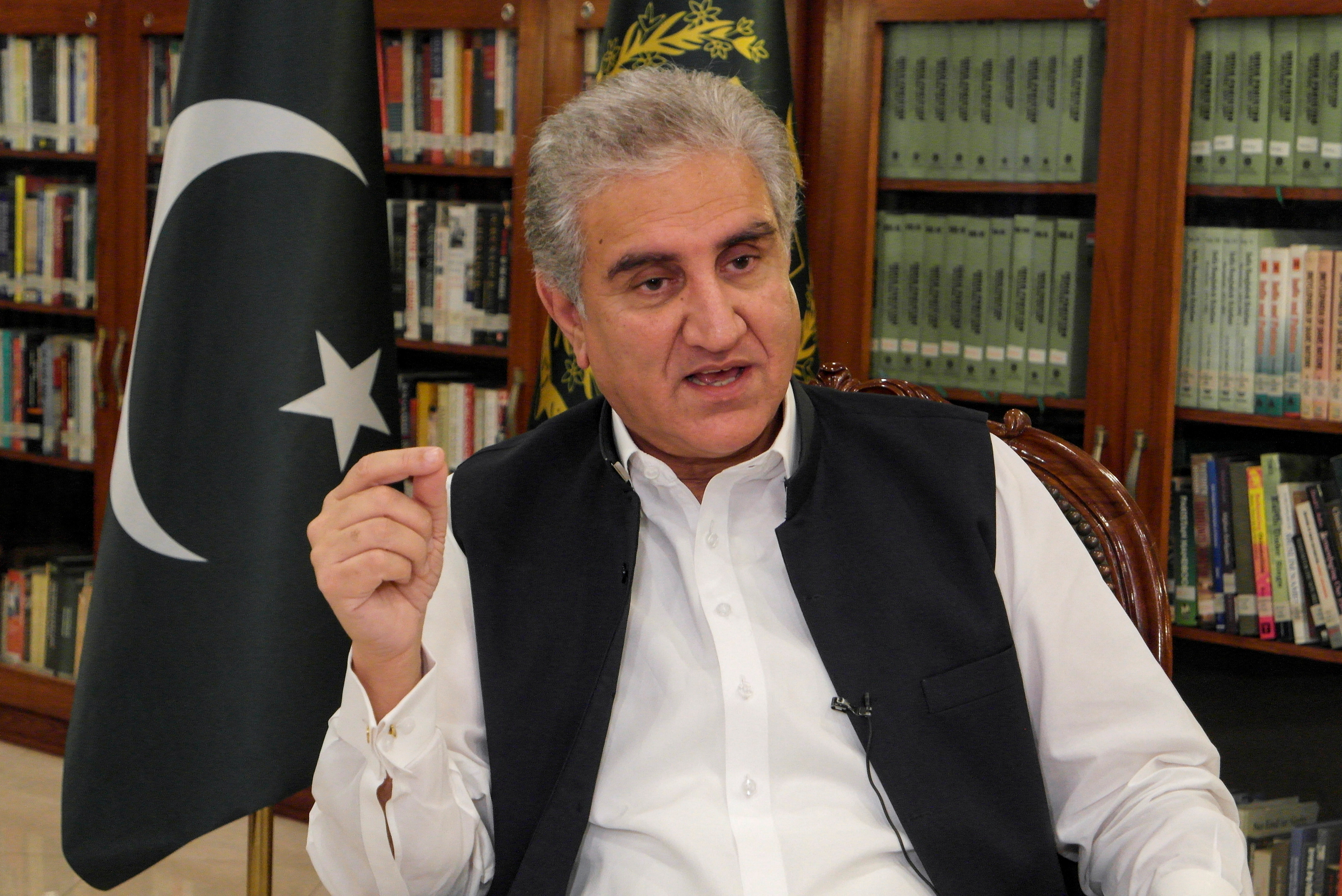 Pakistan’s Foreign Minister Shah Mehmood Qureshi File: Reuters}