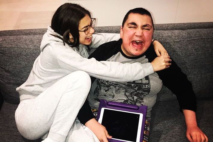 Rita, 19, has helped take care of her brother, Johnny, 17, for as long as she can remember [Photo courtesy of Rita El Khory]