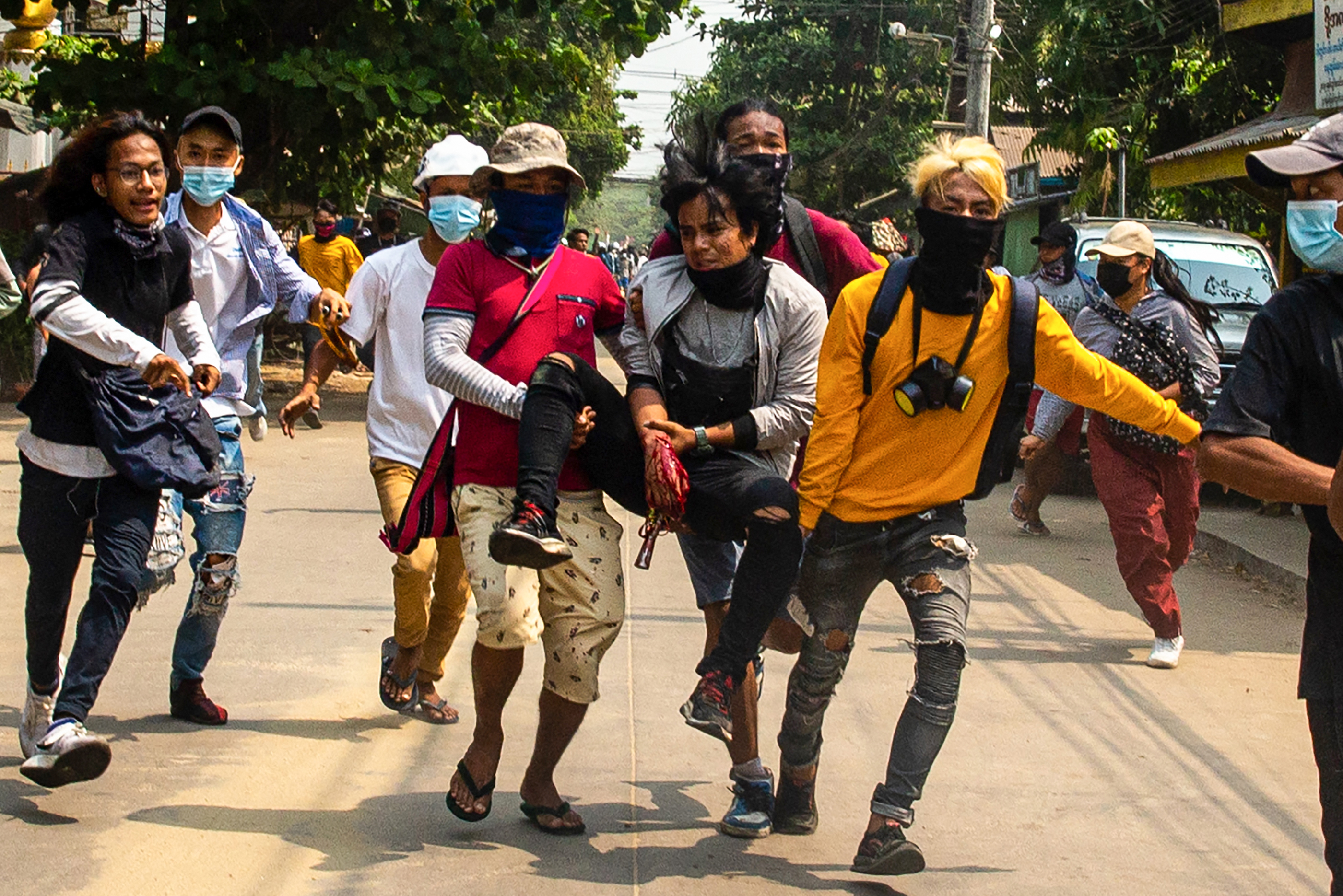 Myanmar's military has used lethal force against its own citizens but anti-coup protesters say they won't give up [AFP]