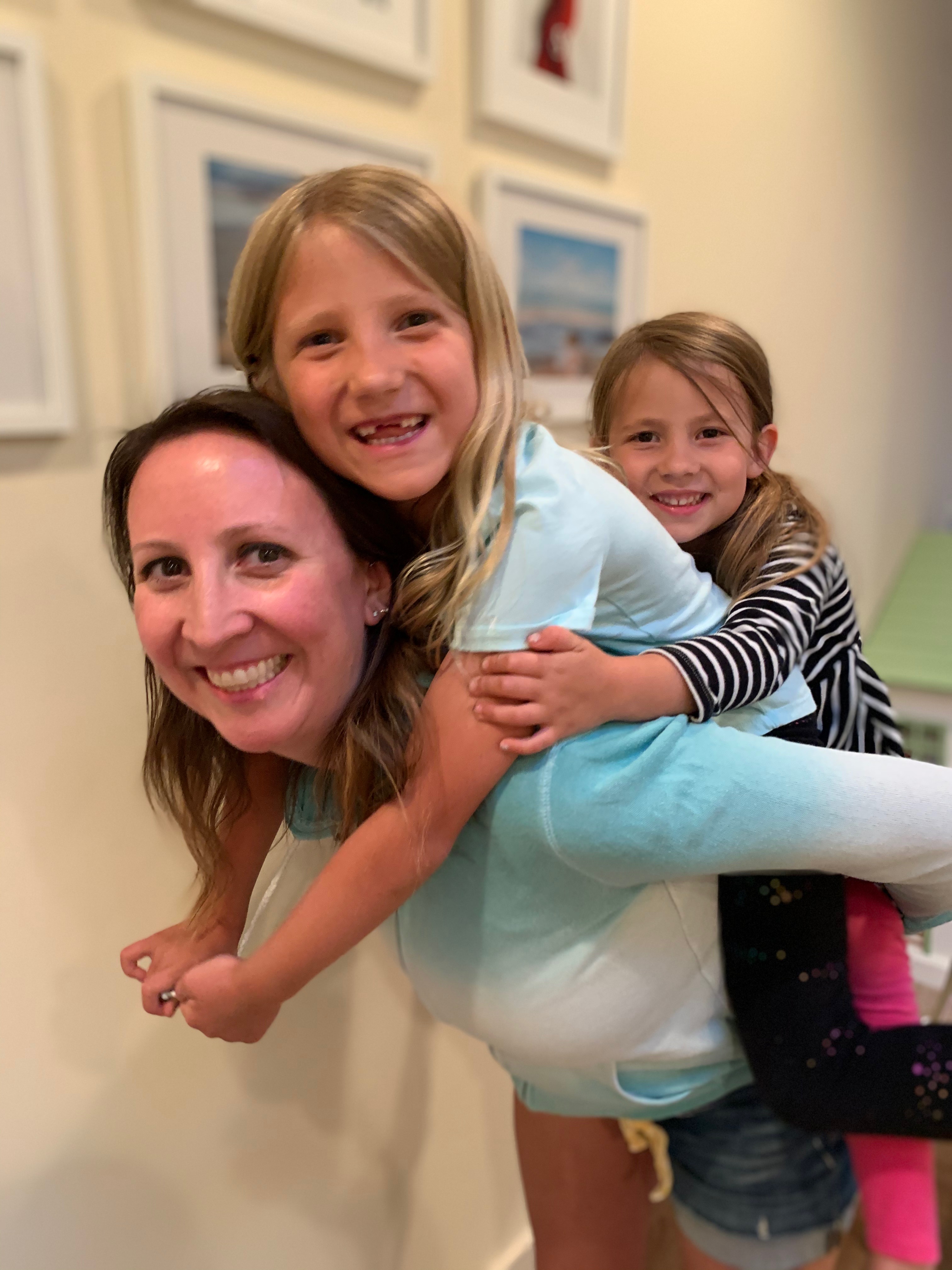 Kristen Lowrey Larson saw her business as a luxury travel agent virtually disappear during the pandemic, forcing her to completely change careers while parenting two young daughters [Courtesy: Kristen Lowrey Larson]