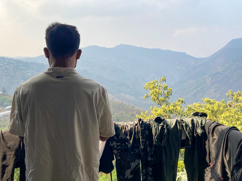 A Myanmar national at an undisclosed location in India’s Mizoram state