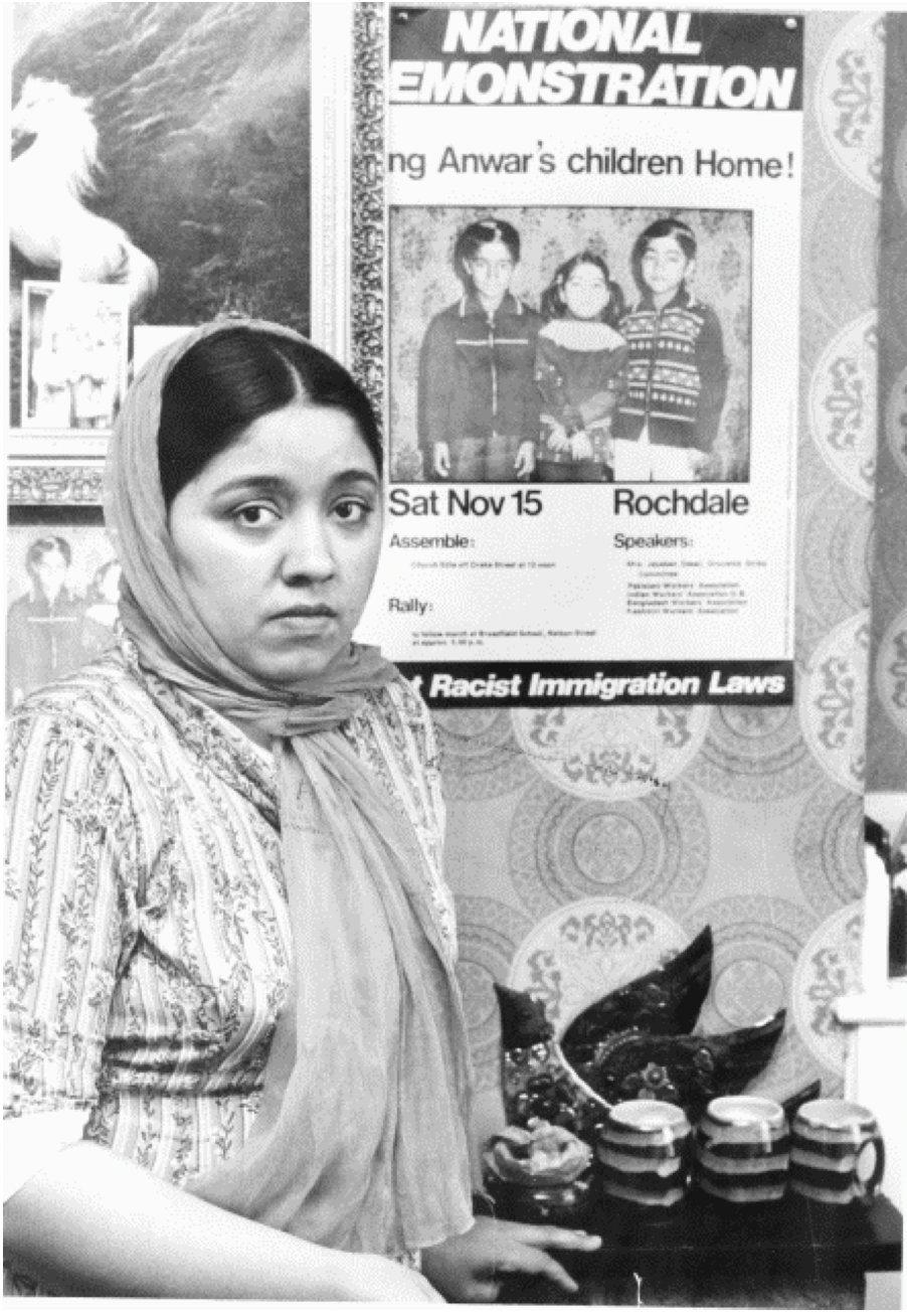 Anwar at her Rochdale home in 1980, after the Home Office had refused to allow her three children to come to the UK from Pakistan [Photo courtesy of Anwar Ditta]