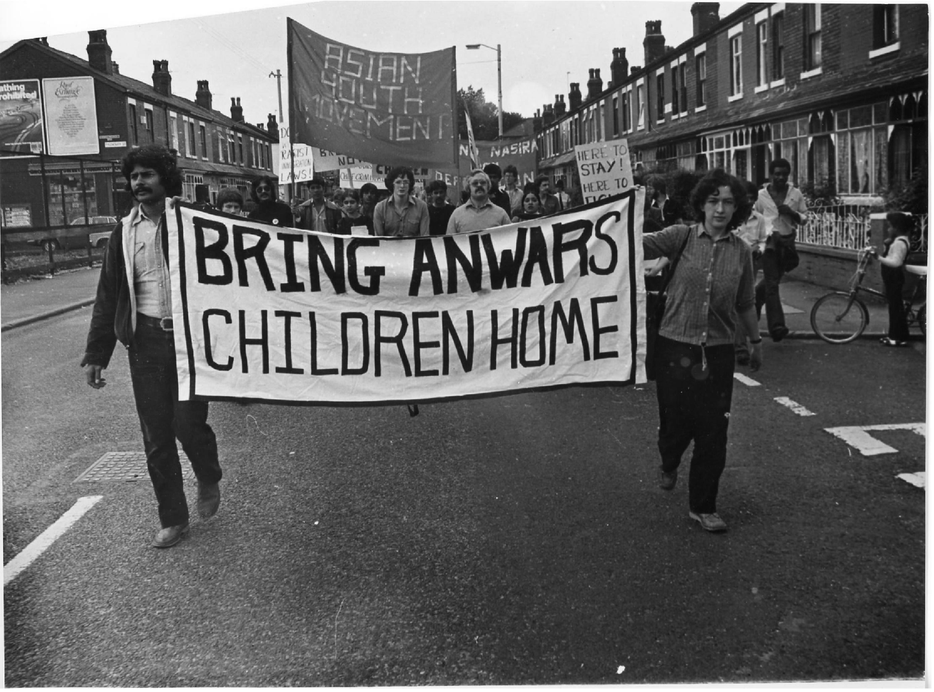 Allied groups marching in Manchester in support of Nasira Begum, who was fighting deportation [Photo courtesy of Anwar Ditta]