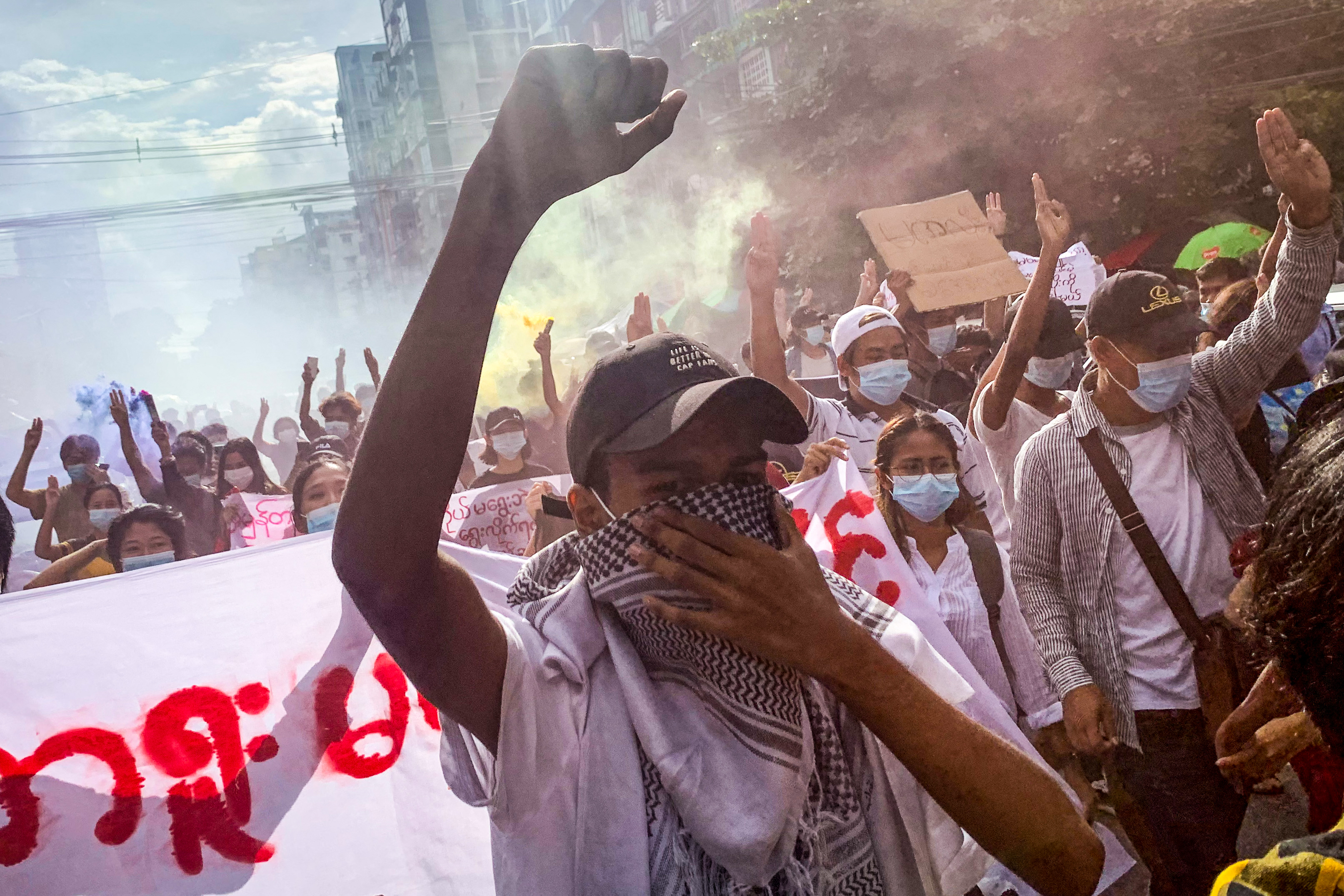 Opposition to the coup continues with the military unable to consolidate its power [File: Stringer/ AFP]