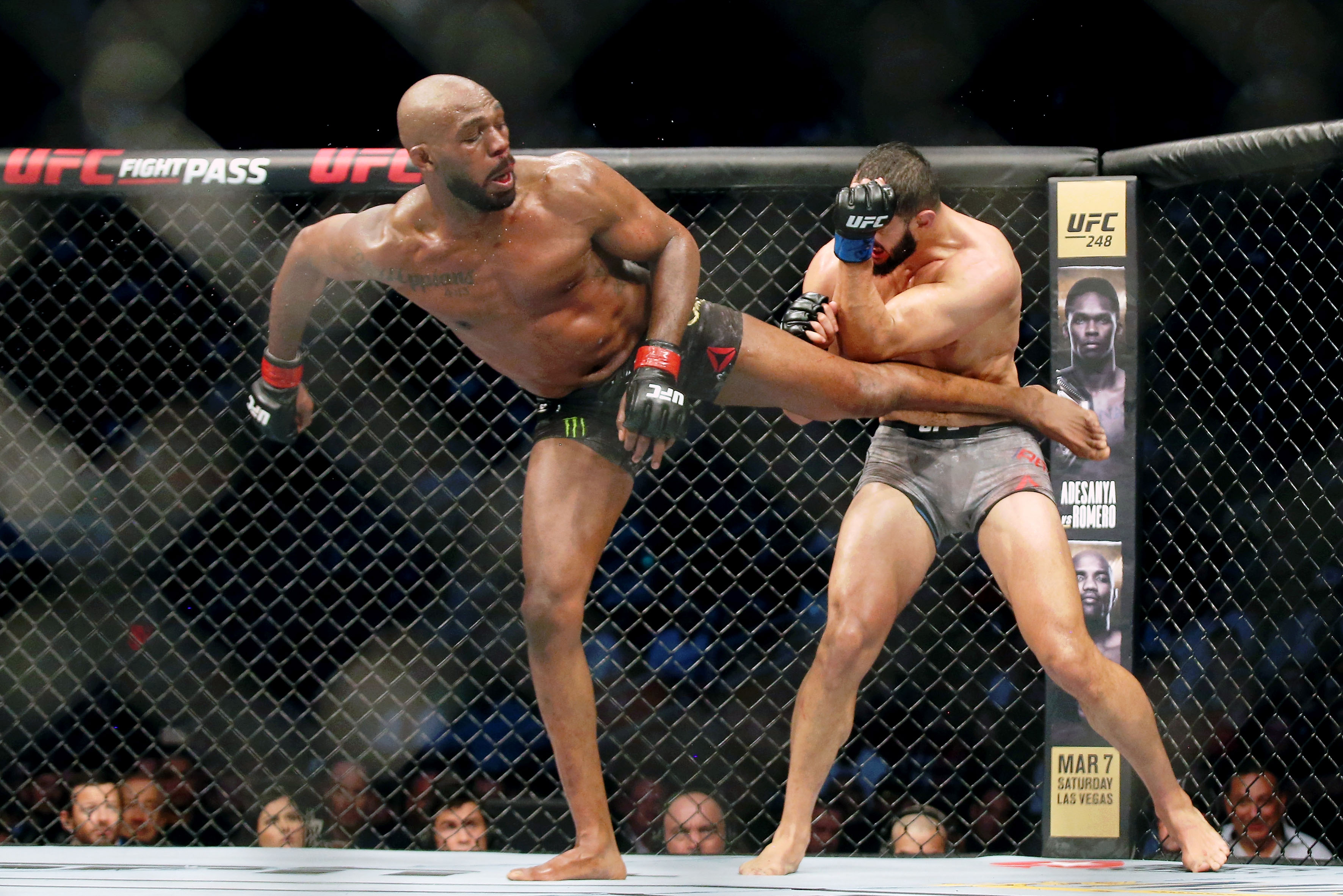 Jones has not fought since beating Dominick Reyes in February 2020